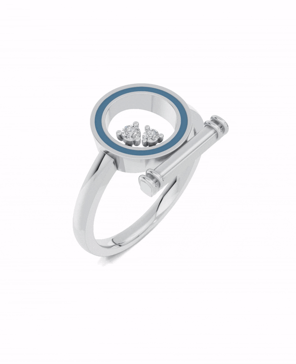 Platinized Sterling Silver