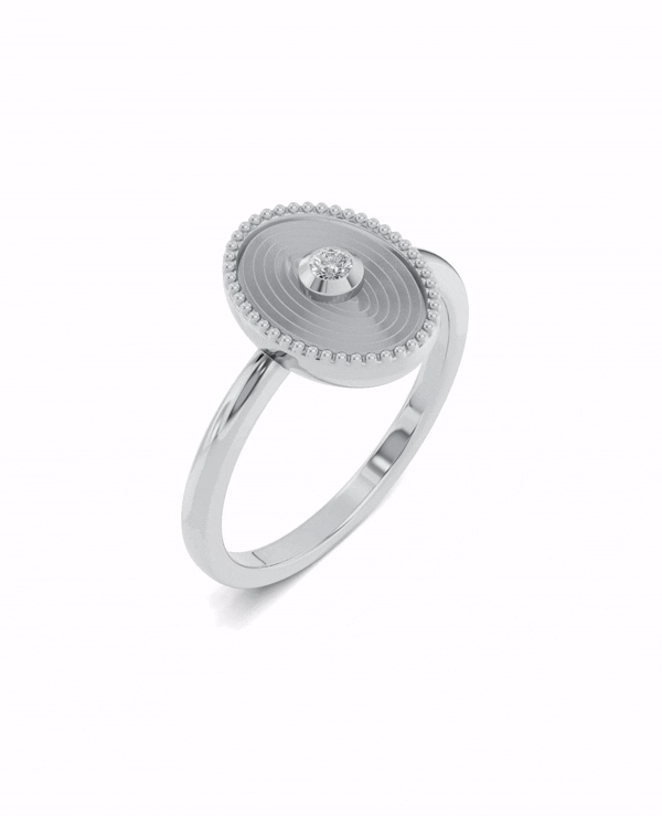 Platinized Sterling Silver