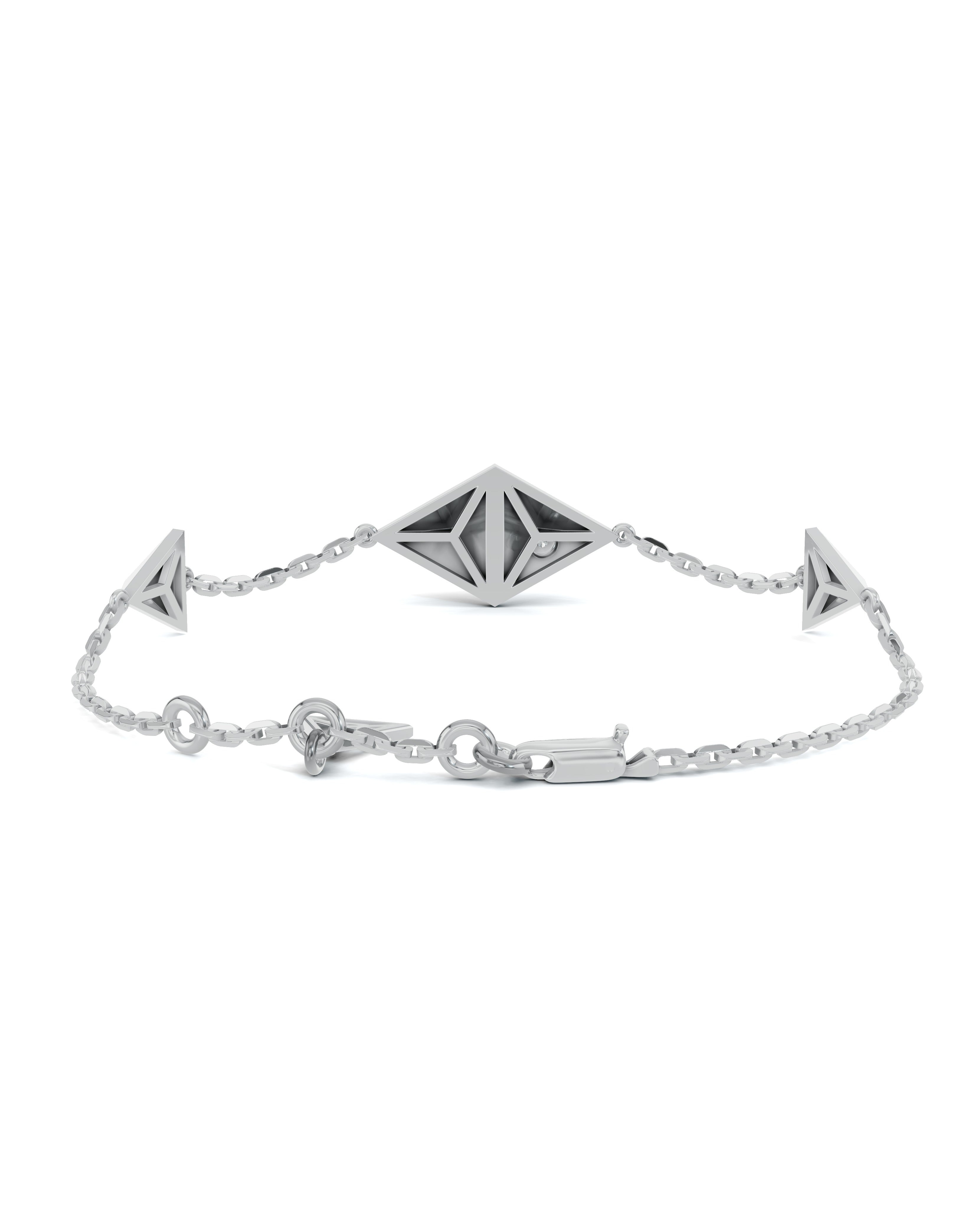 Platinized Sterling Silver