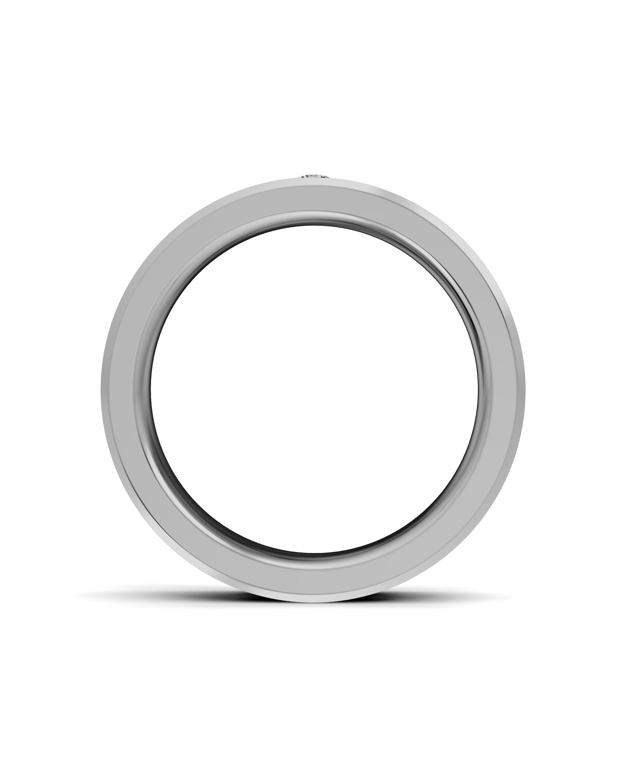 Luxury Titanium Lab-Grown Diamond Ring