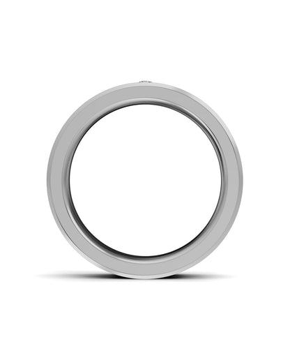 Luxury Titanium Lab-Grown Diamond Ring