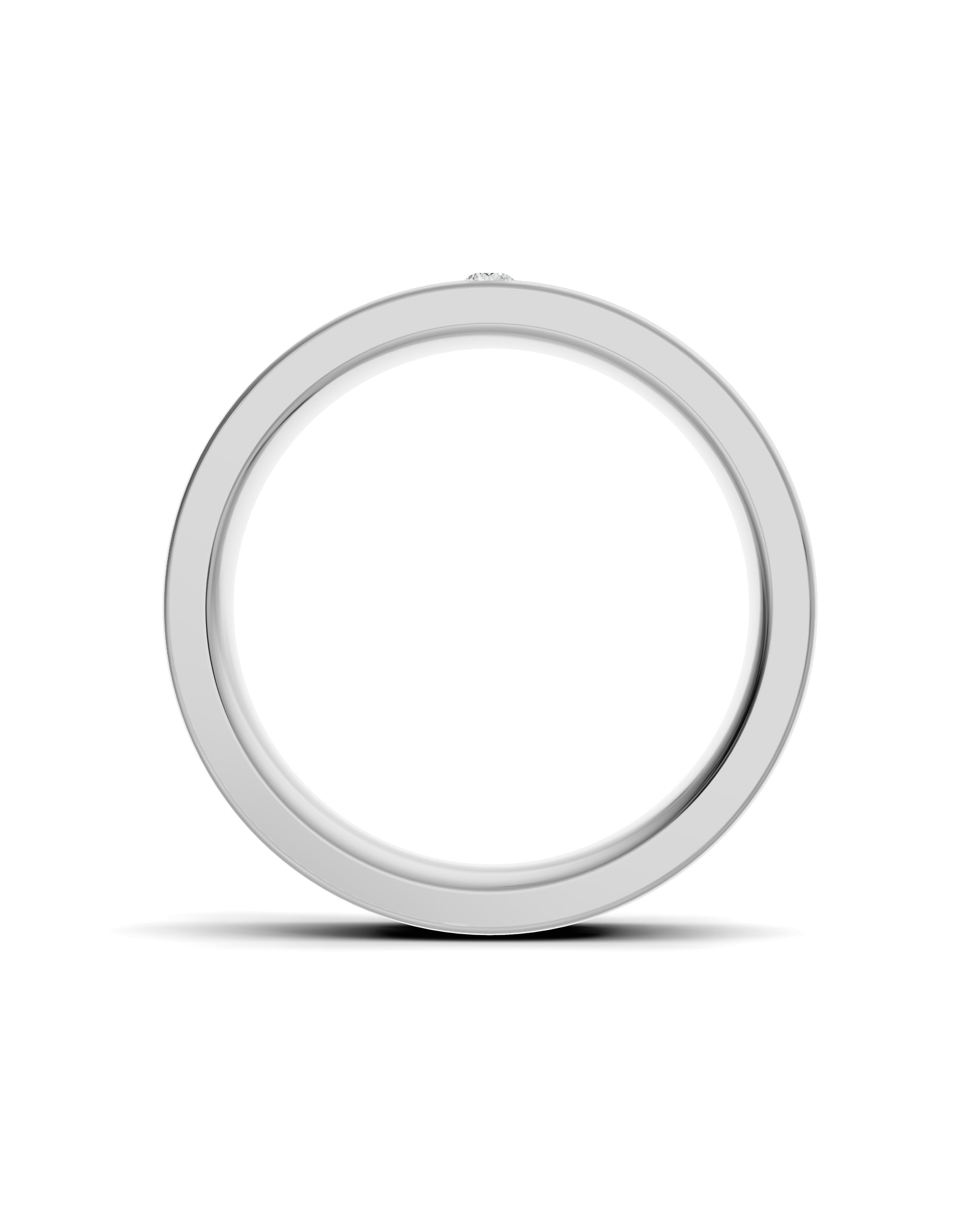 Luxury Titanium Lab-Grown Diamond Ring