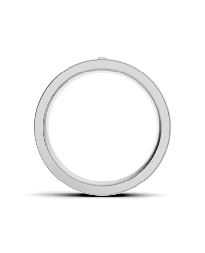 Luxury Titanium Lab-Grown Diamond Ring
