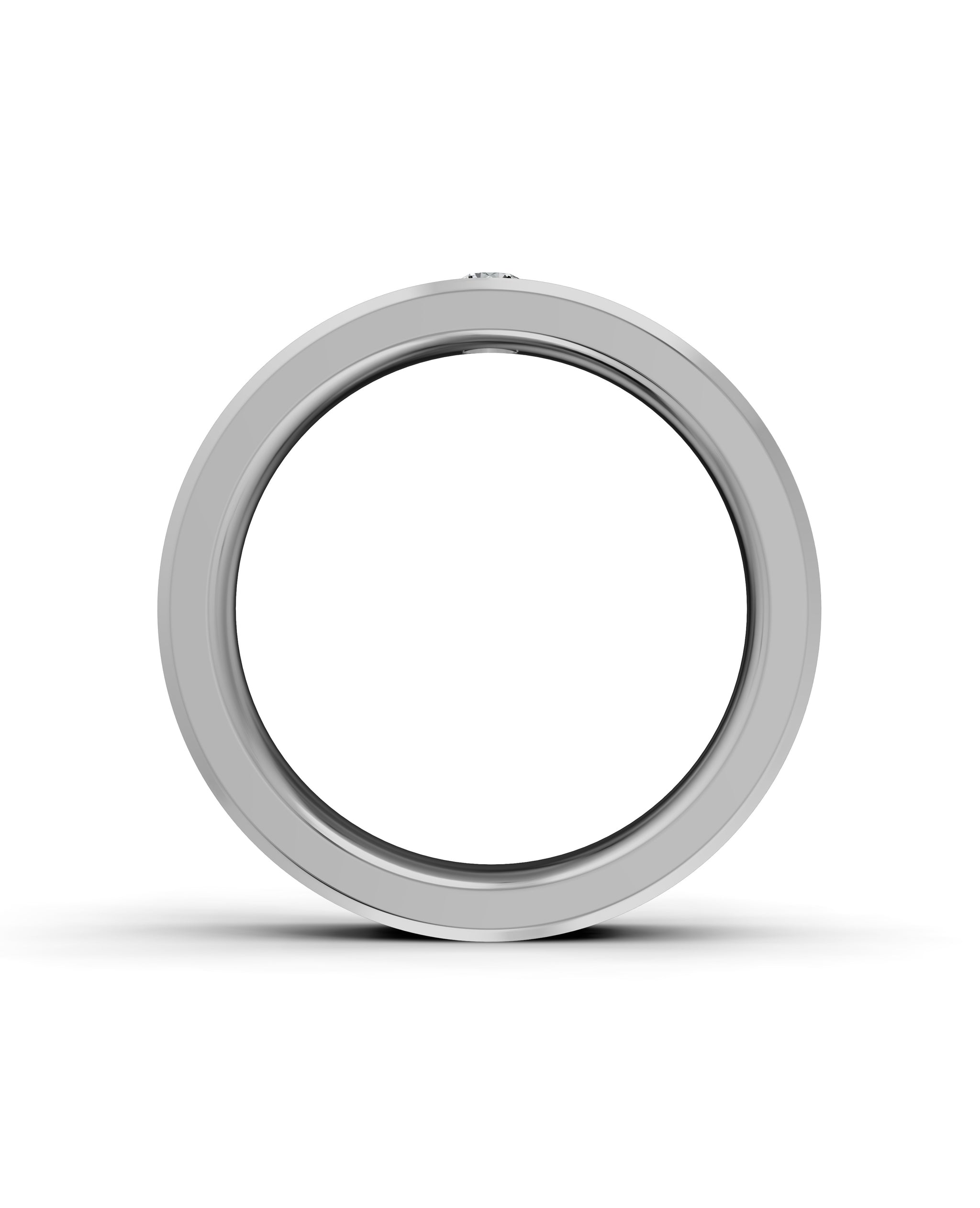 Luxury Titanium Lab-Grown Diamond Ring