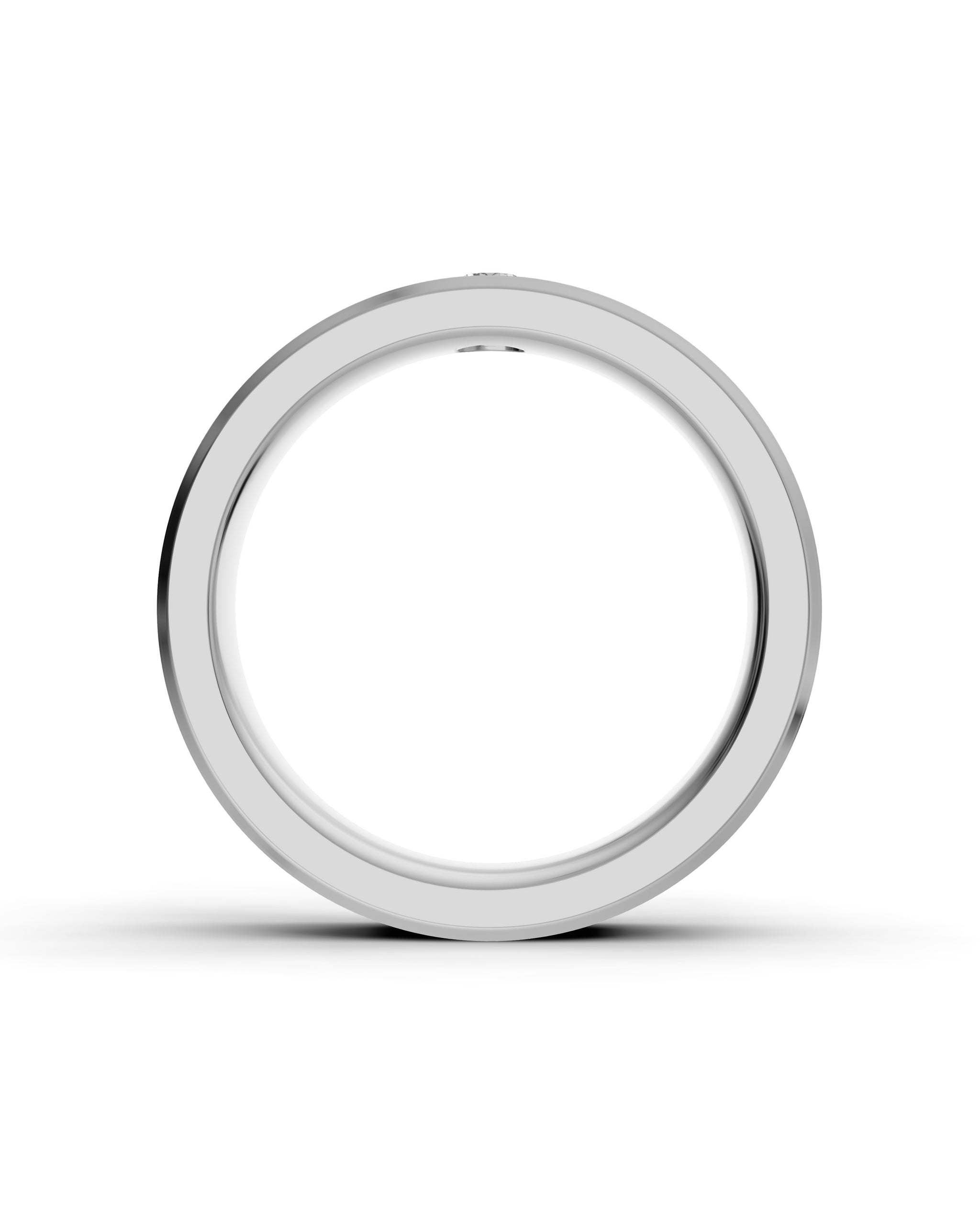 Luxury Titanium Lab-Grown Diamond Ring