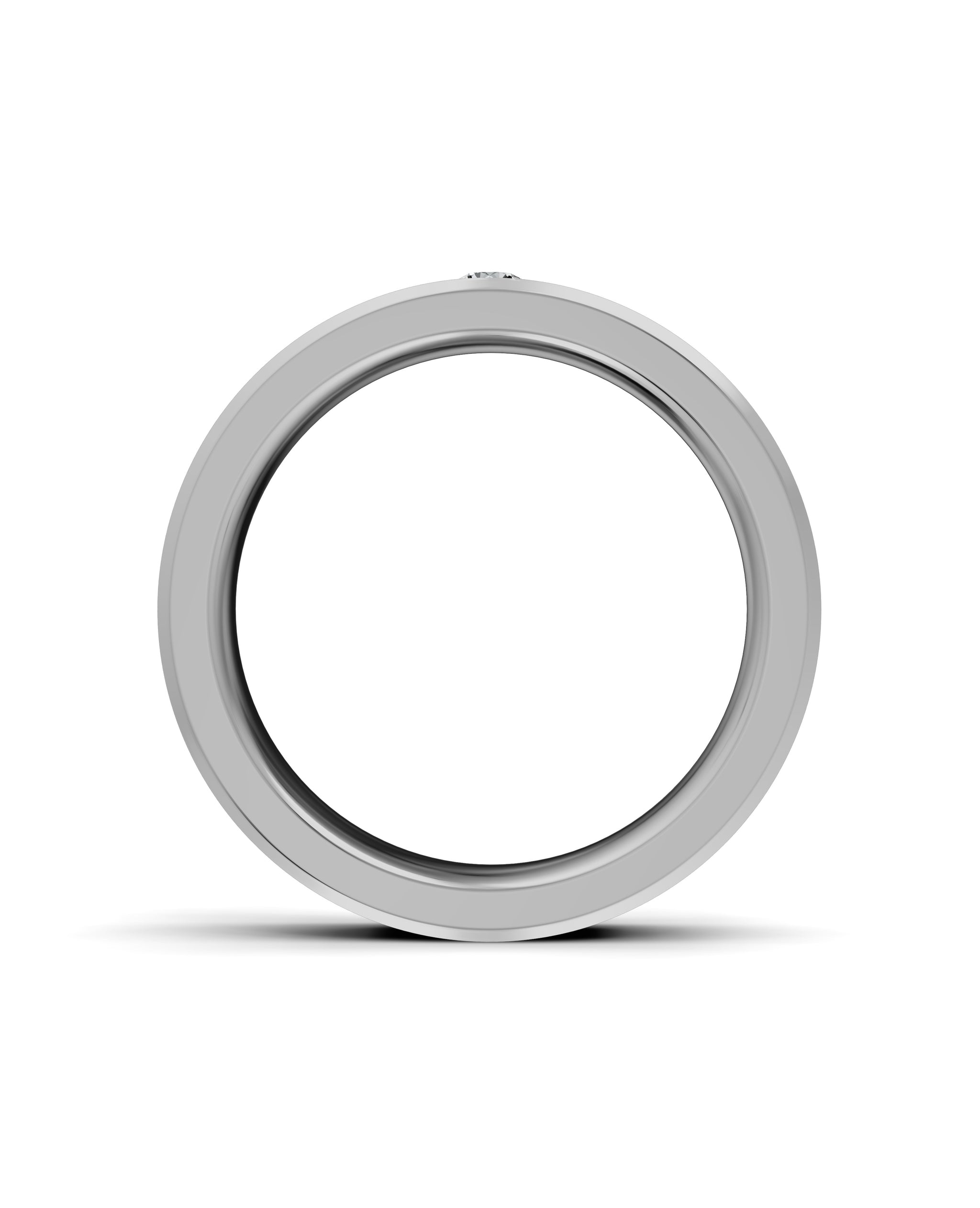 Luxury Titanium Lab-Grown Diamond Ring