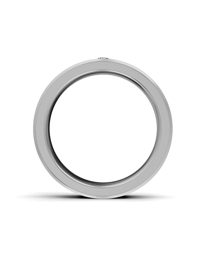 Luxury Titanium Lab-Grown Diamond Ring