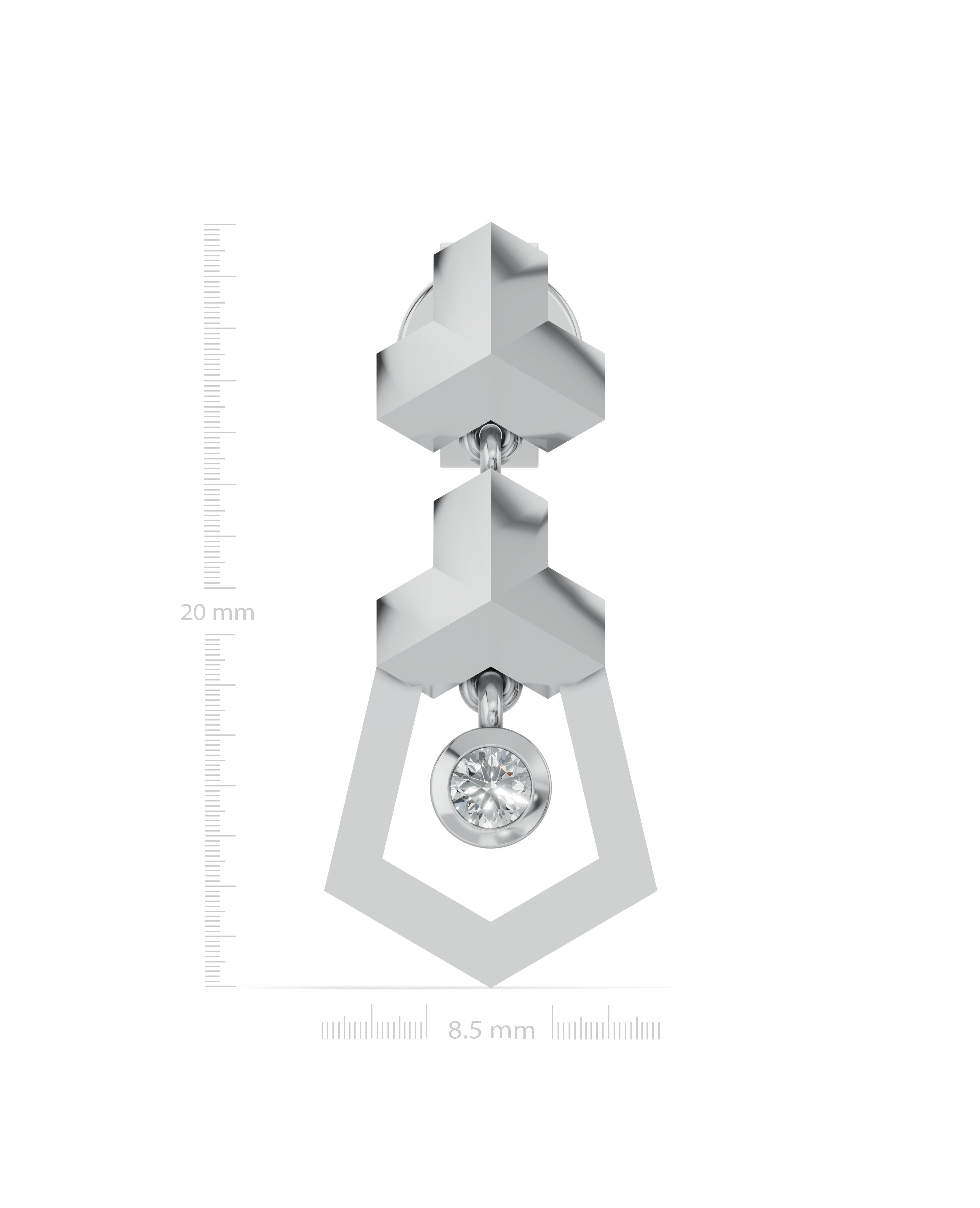 Platinized Sterling Silver