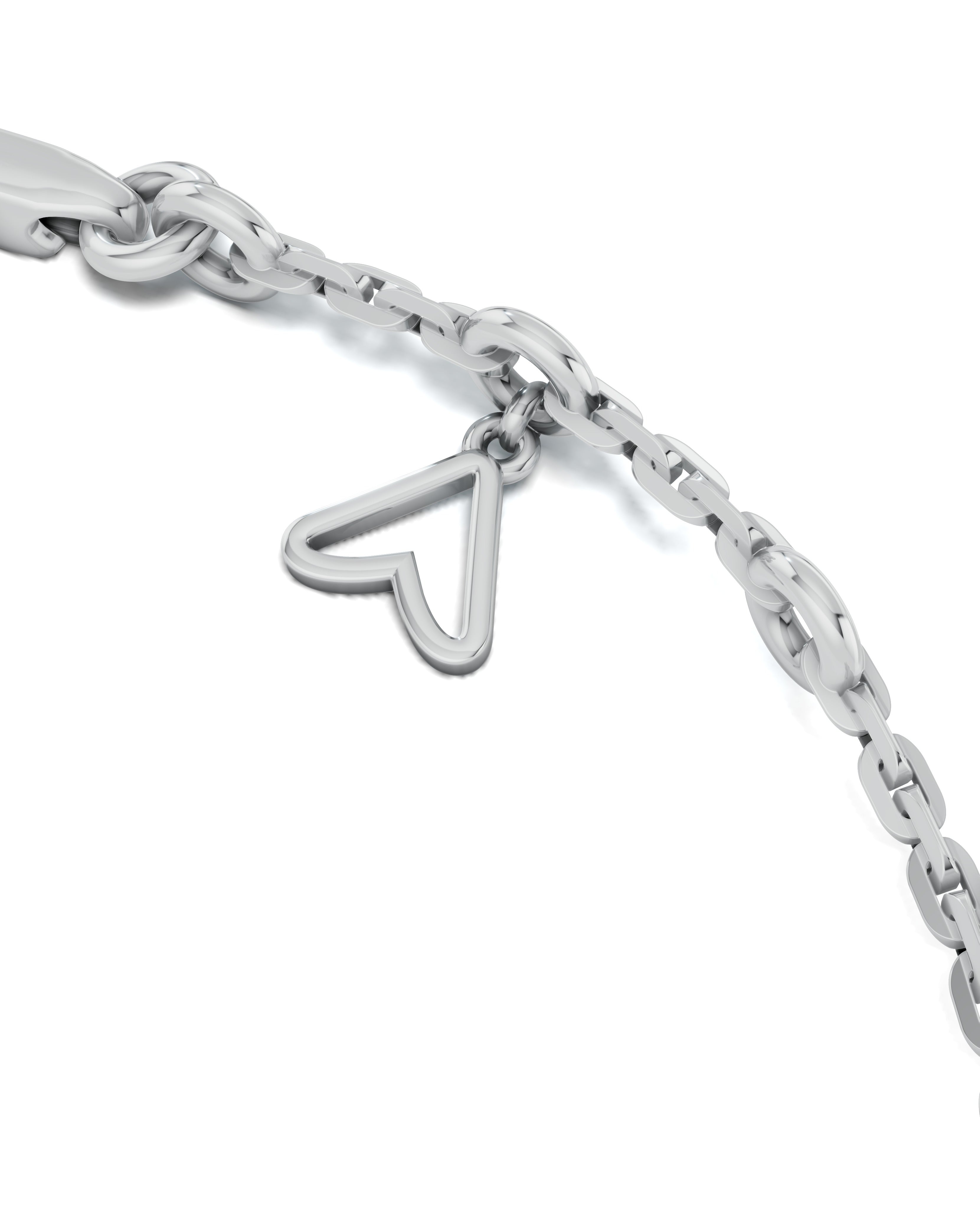 Platinized Sterling Silver