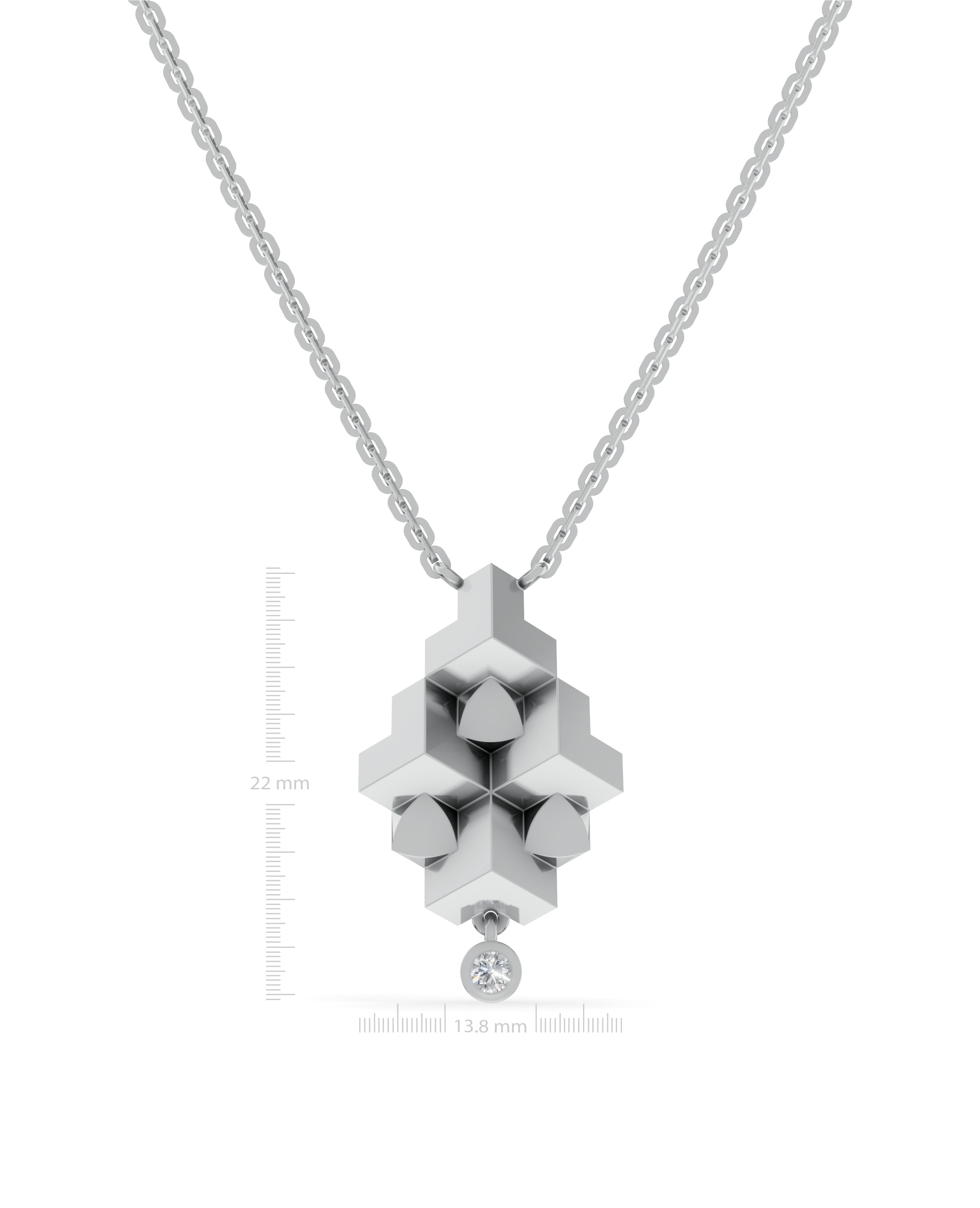 Platinized Sterling Silver