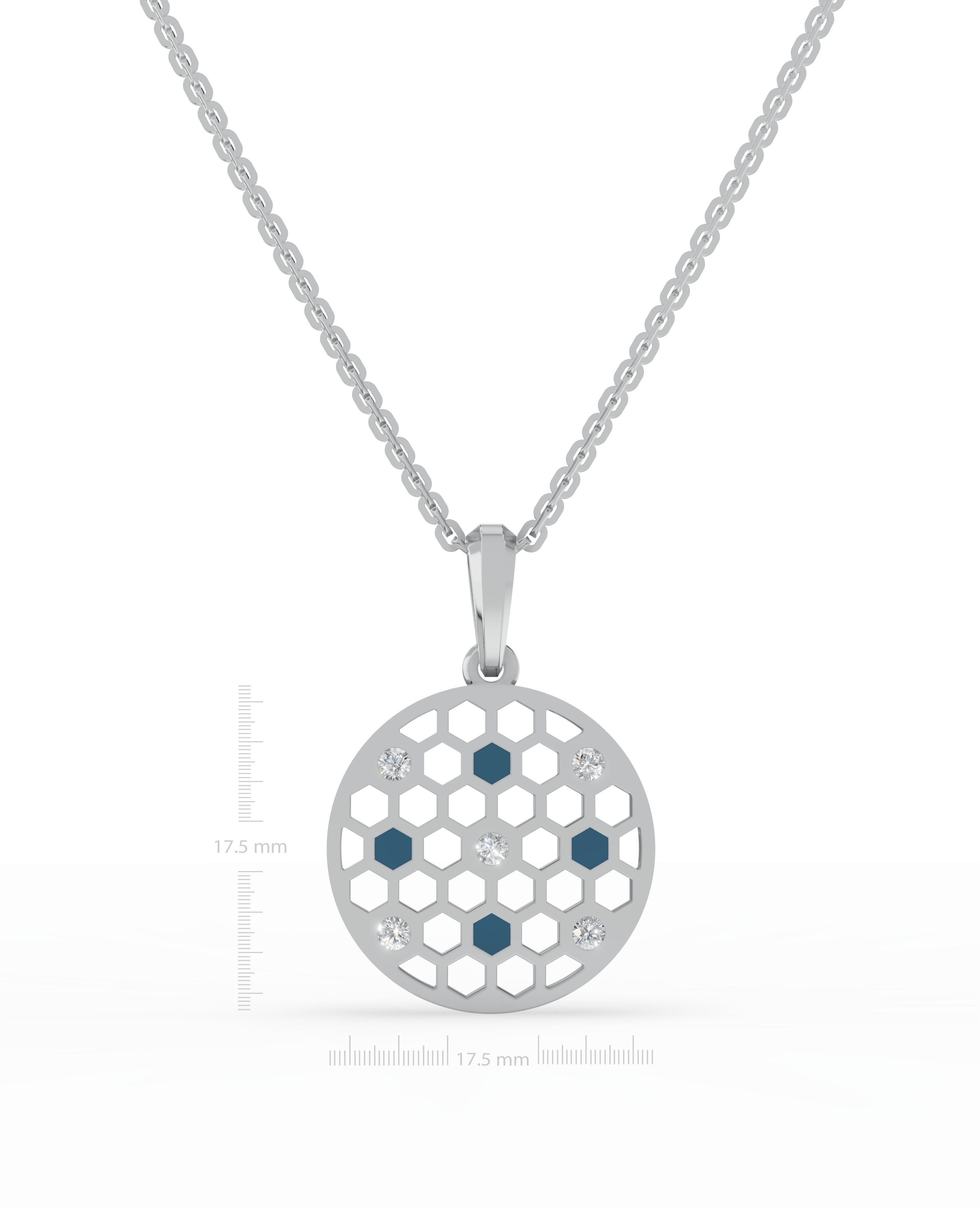 Platinized Sterling Silver