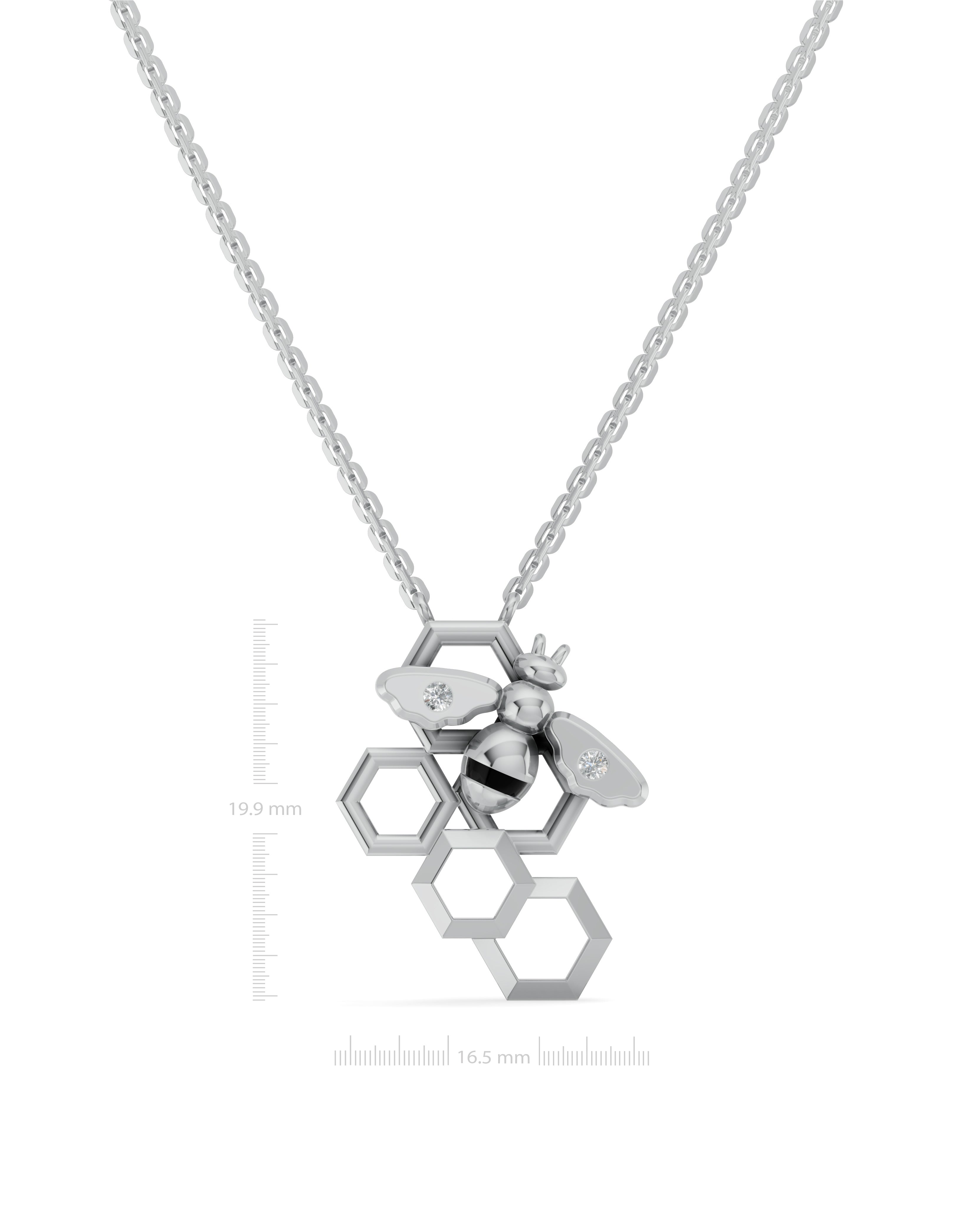 Platinized Sterling Silver