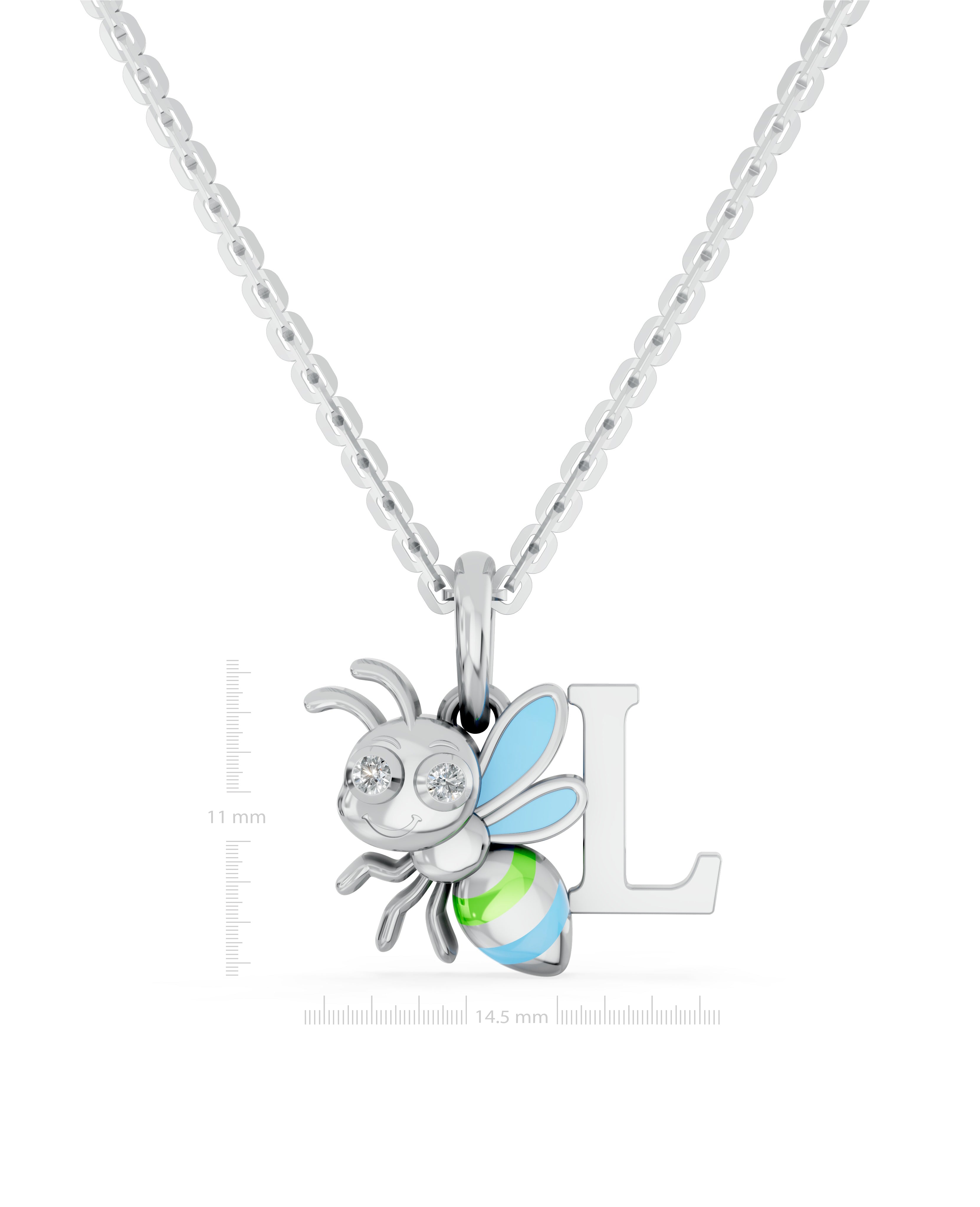 Platinized Sterling Silver