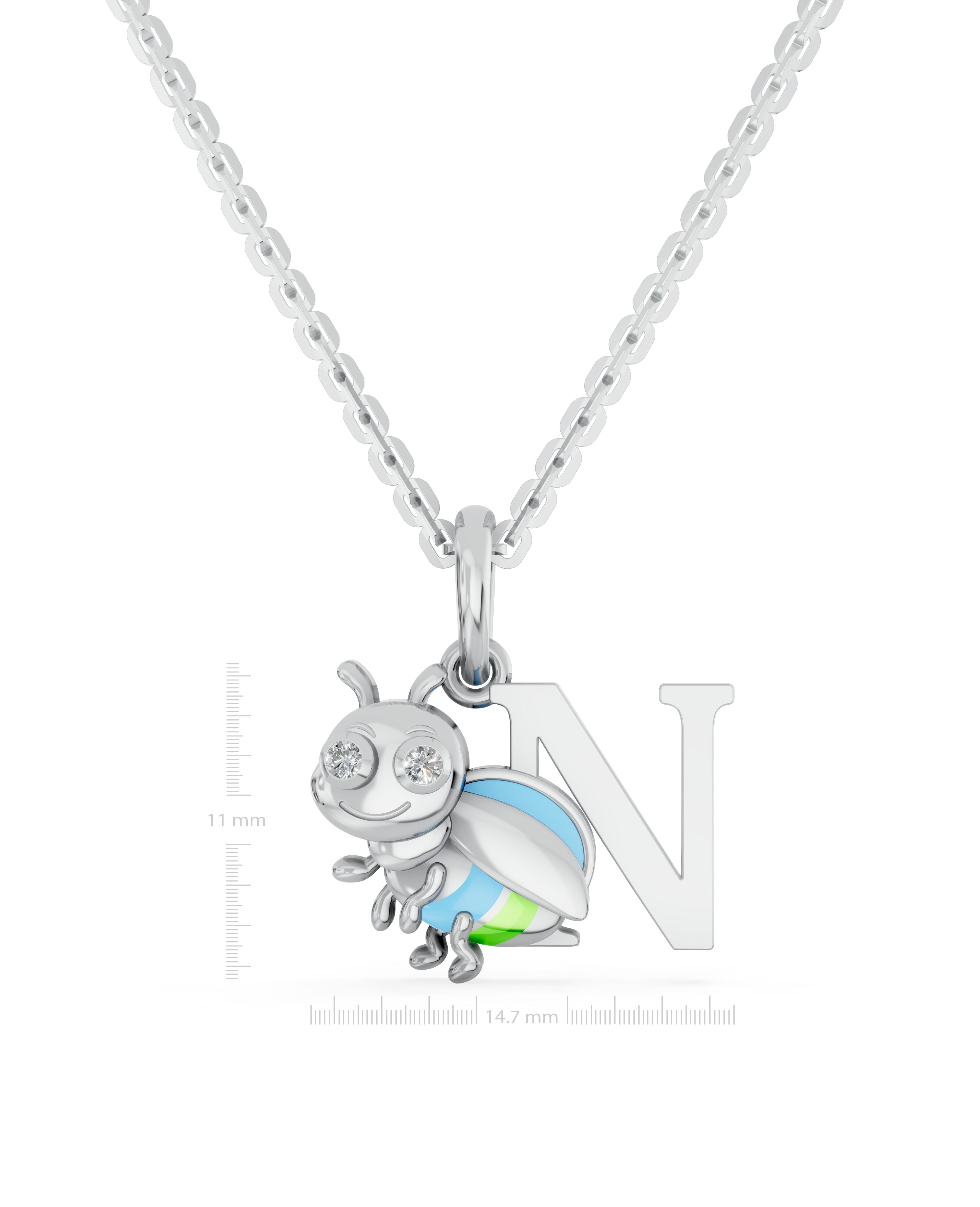 Platinized Sterling Silver