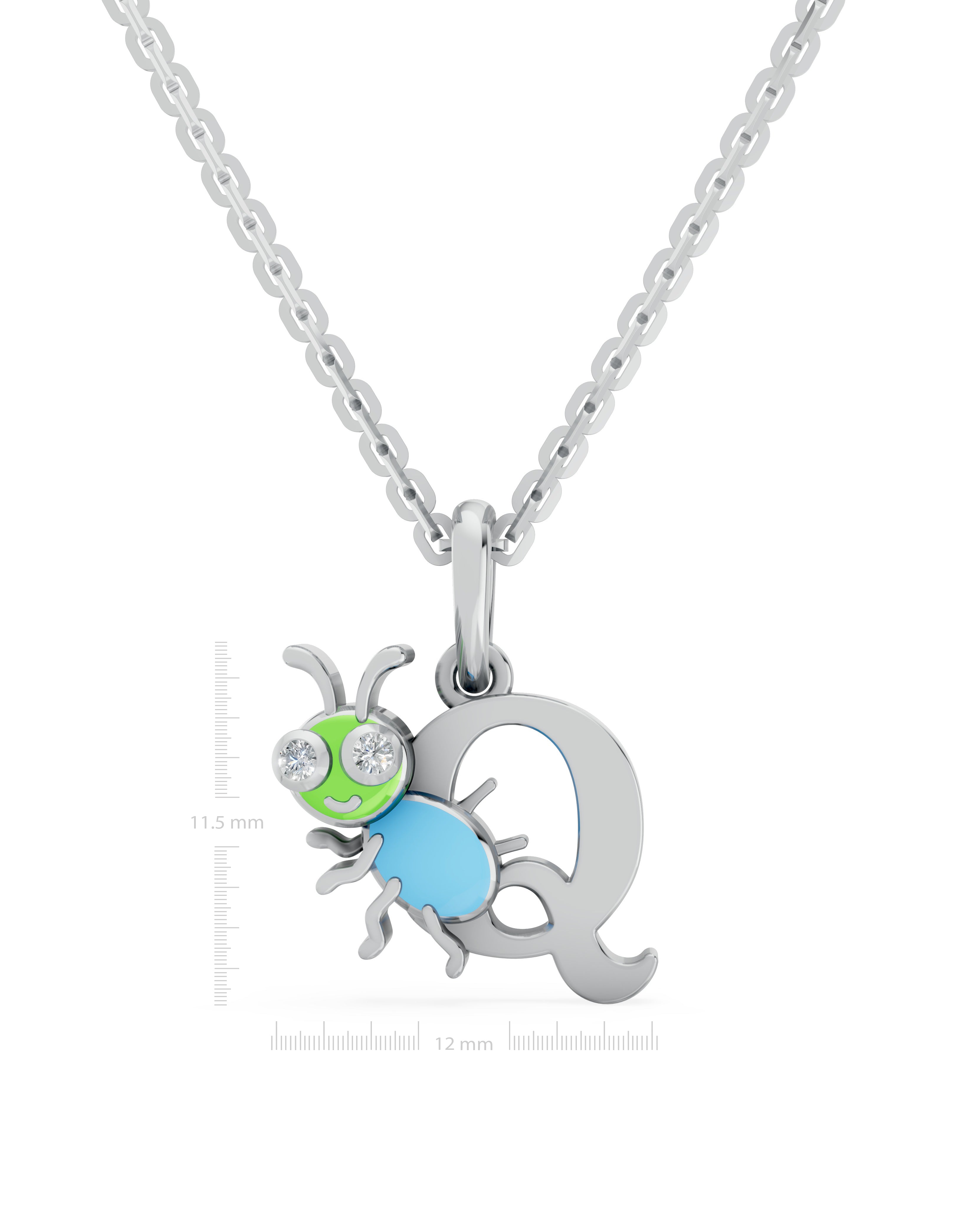 Platinized Sterling Silver