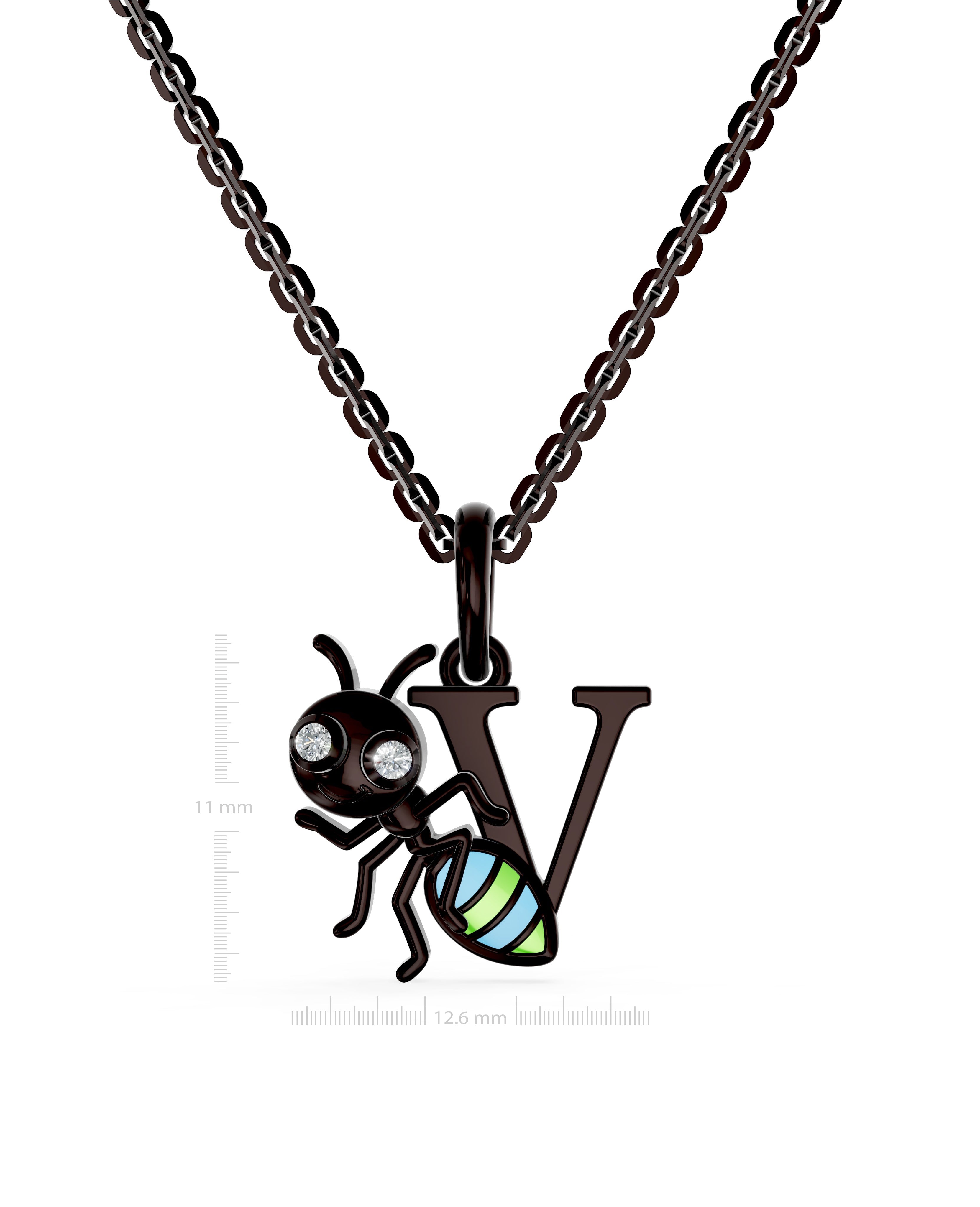 Ruthenium Plated Sterling Silver