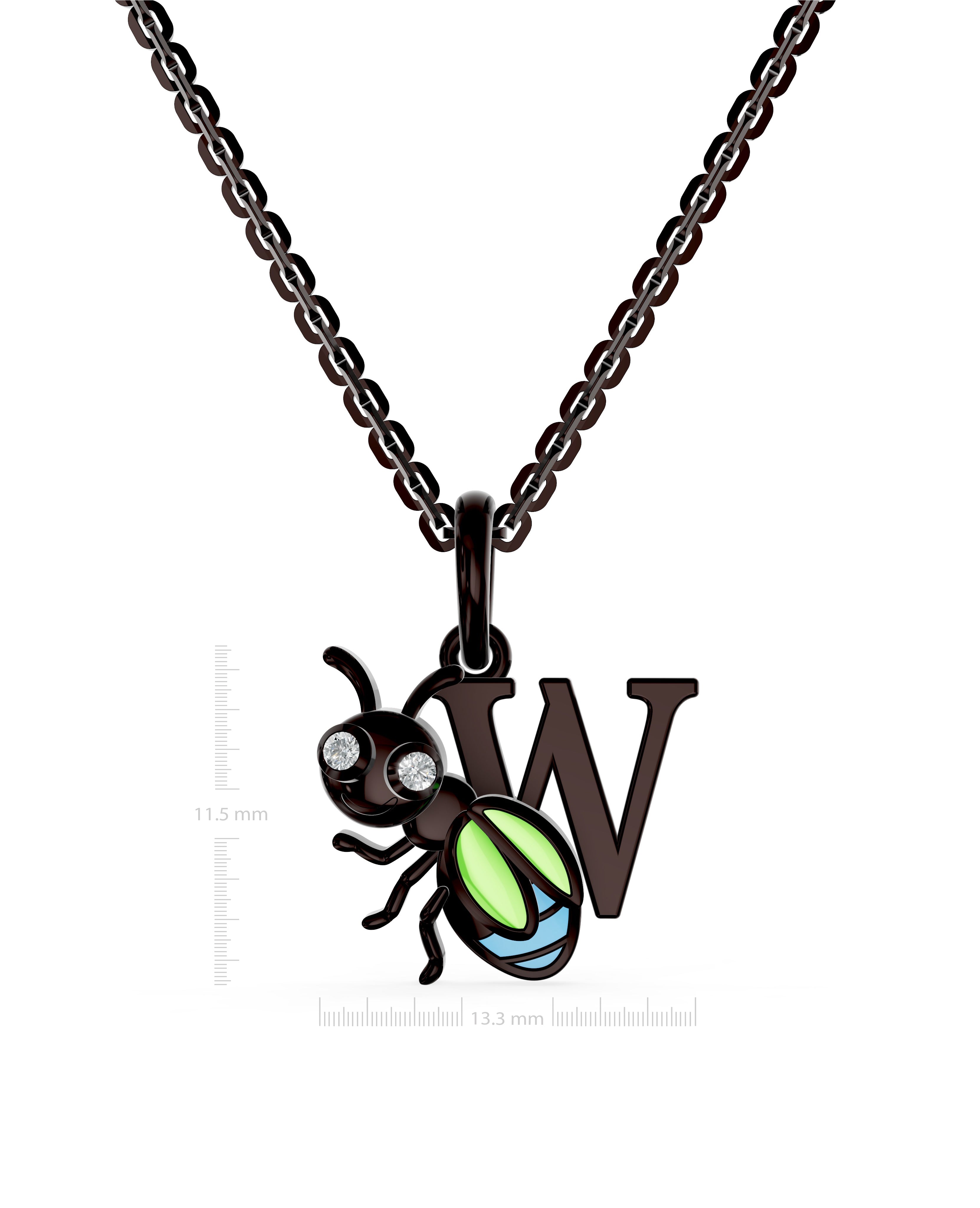 Ruthenium Plated Sterling Silver