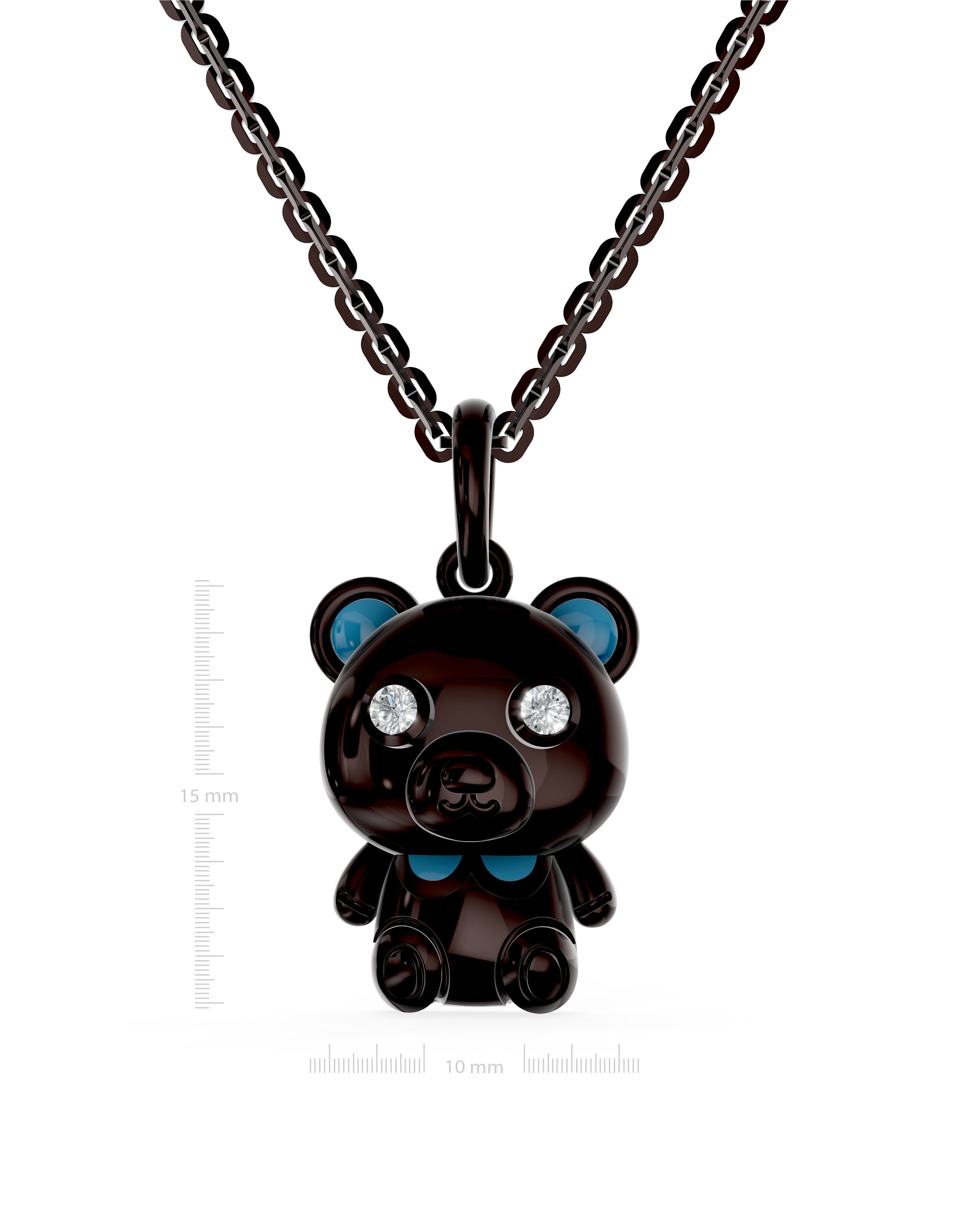 Ruthenium Plated Sterling Silver